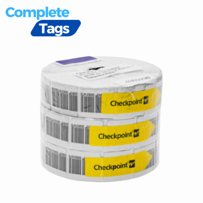 10,000 RF EAS Security Labels 8.2MHz Checkpoint 2410 Barcode Postage Stamp Size