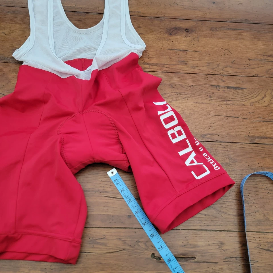 Culotte con tirantes de ciclismo Nalini 50 XL para hombre Italia 6" 16" (8/10) vintage rojo B.C. Foto 4 de 4