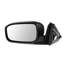 Pwr Htd Black LH Mirror 3-Hole Textured Flat for Accord EX/LX 03-07 128-53201L