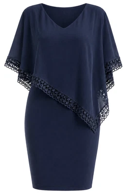 LAGERVERKAUF Joseph Ribkoff Kleid mit Chiffon Überwurf 251773 Gr.48/ 50 - Bild 1 von 2