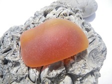Sea Glass, Beautiful Thick Chunky Orange and Yellow