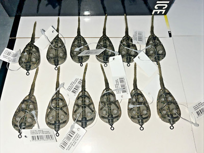 flat Method Feeders 15g &25g In-Line Restposten Karpfen Match Method Fisch 12 DAM Detek