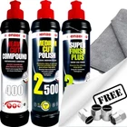 Menzerna 400 Heavy Compound+2500 Medium Cut Polish+3800 Super Finish Plus+CL+CP