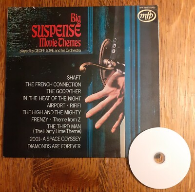 Suspense Movie Themes to 1972. Commercial CD OOP. FREE transcribed CD with LP.