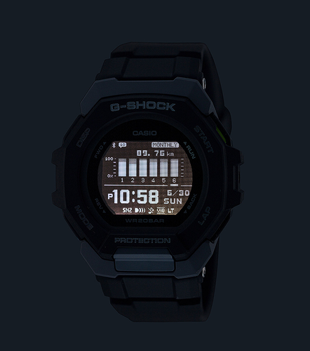 Casio G-SHOCK GBD-300-1ER Bluetooth Steptracker Training Planner - 149eu list - Foto 6 di 9