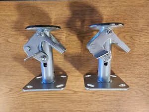 Floor Lock Brake, 6.5 inch-8.0 inch retracts-extends, steel (set of 2)