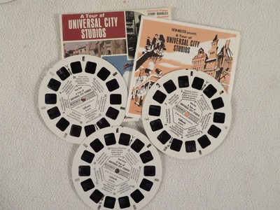 Complete 1960s View-Master Universal Studios Frankenstein Monsters Stunts Masks