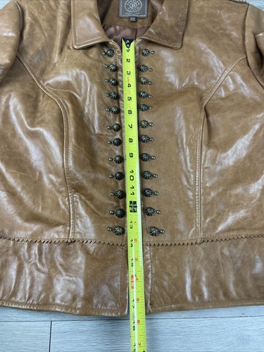 Doppel D Ranch Lederjacke - hellbraun - Größe XL - Bild 7 von 8