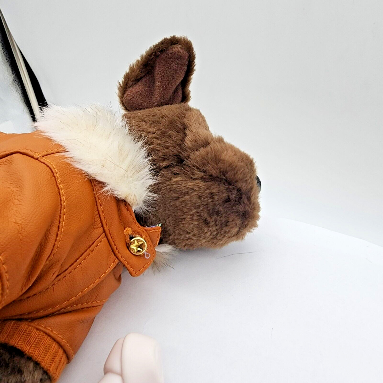 Ruff And Ready American Girl Doll Pet Dog Chocolate Brown Lab Pet Dog w Bone EC