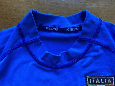 VINTAGE ITALY NATIONAL TEAM 2000/2002 HOME FOOTBALL SHIRT KAPPA JERSEY SIZE L