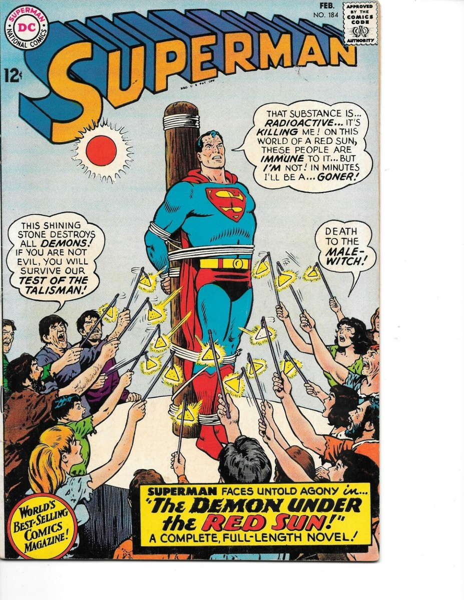 Superman #184 Curt Swan Cover Al Plastino art Fine+(6.0 - 7.5) DC