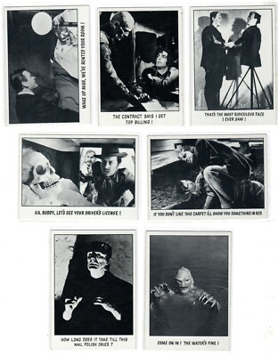 1980 Topps Creature Feature / You'll Die Laughing Monster 7 Cards | eBay