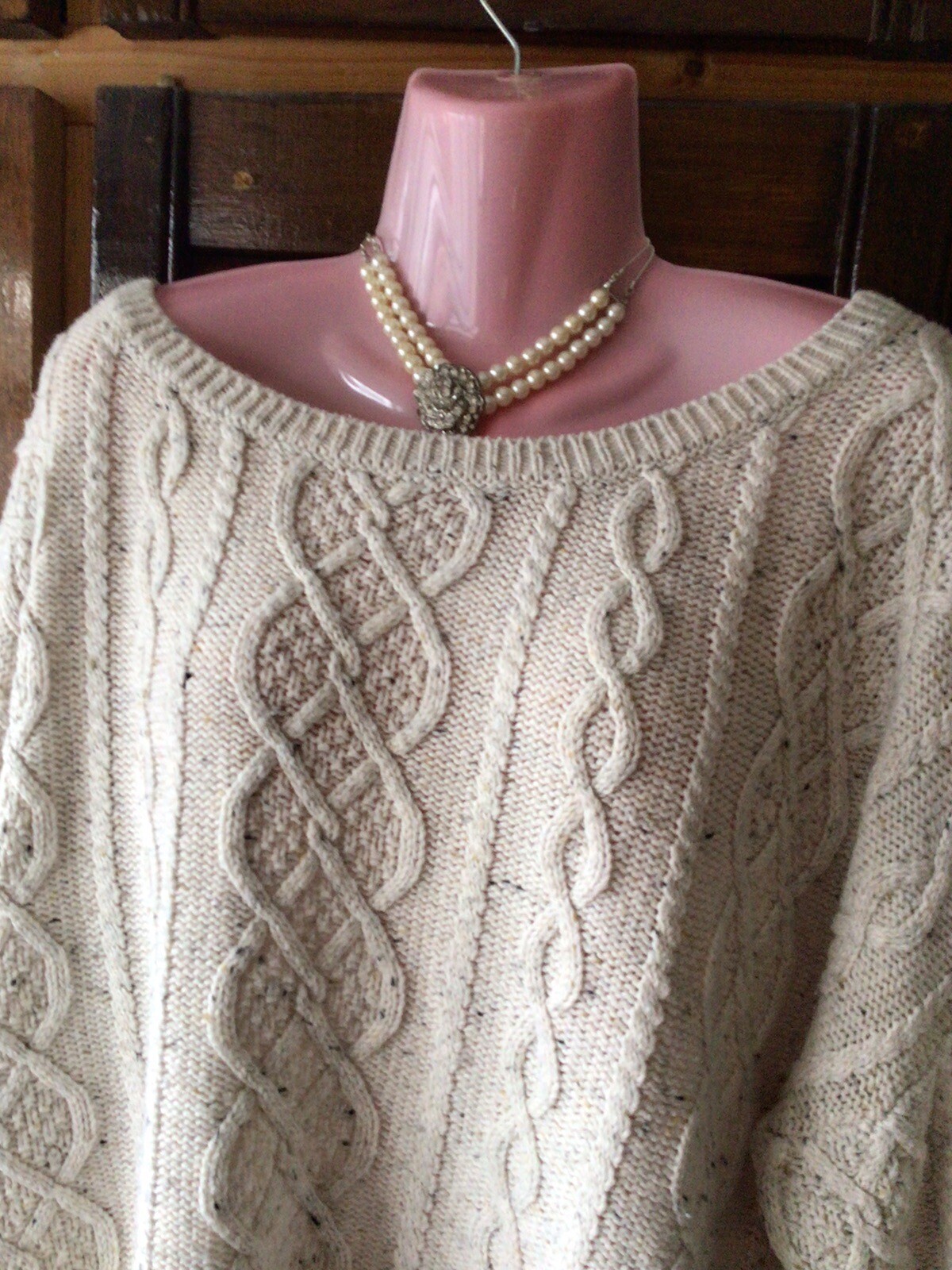 3 ladies cable knit jumpers size 20 eBay