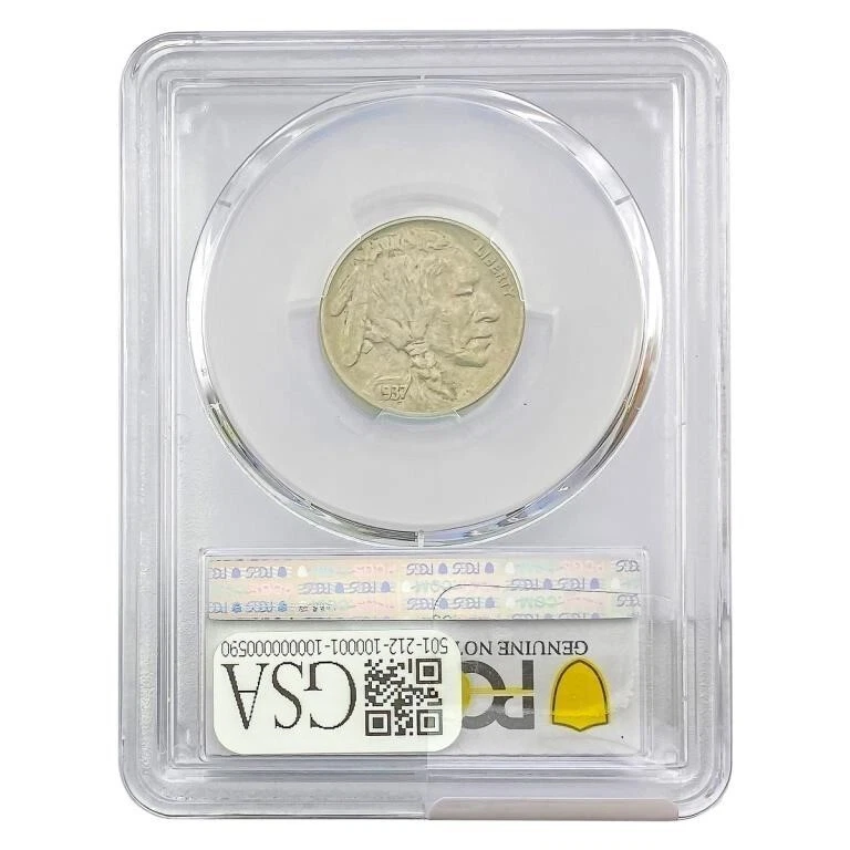 1937-D 5c Buffalo Nickel - 3 Legs PCGC - XF Details. LOW SHIPPING!! - Image 2 of 4