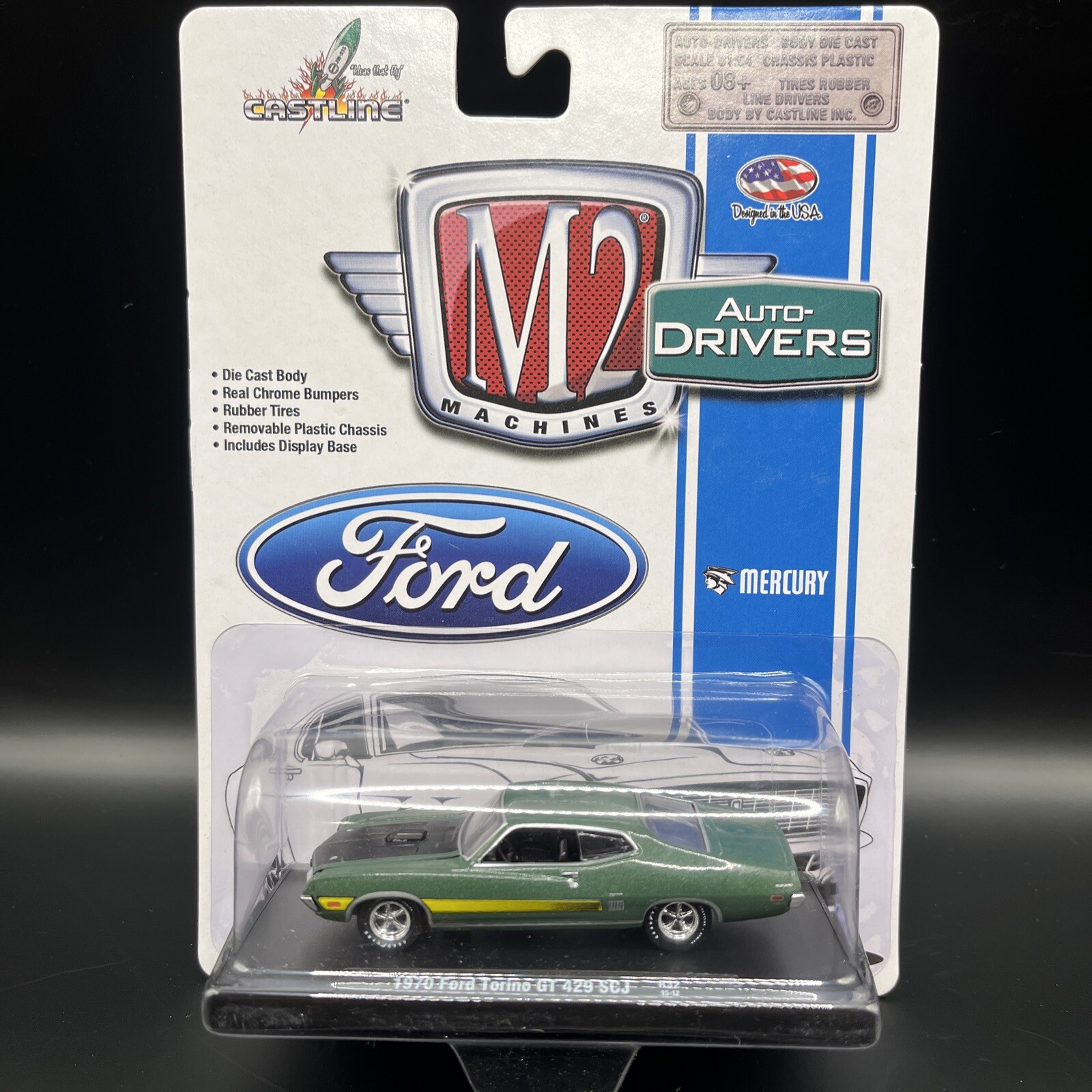 M2 Machines Auto-Drivers 1970 Ford Torino GT  429 SCJ 1:64 Diecast