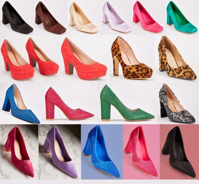 Chunky hotsell court heels