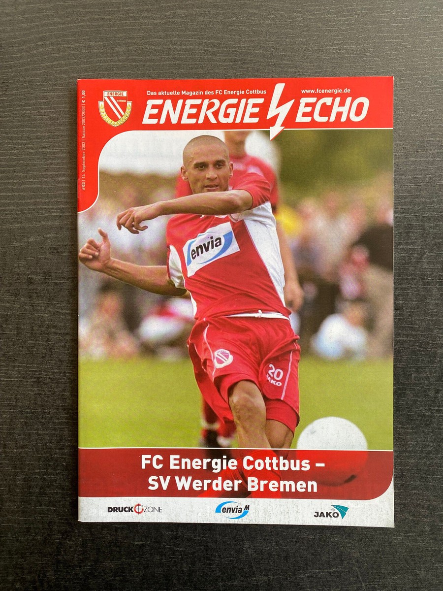 Programme Marathon Berlin FC Energie Cottbus 92/93 - Football Amateur, état Très Bon