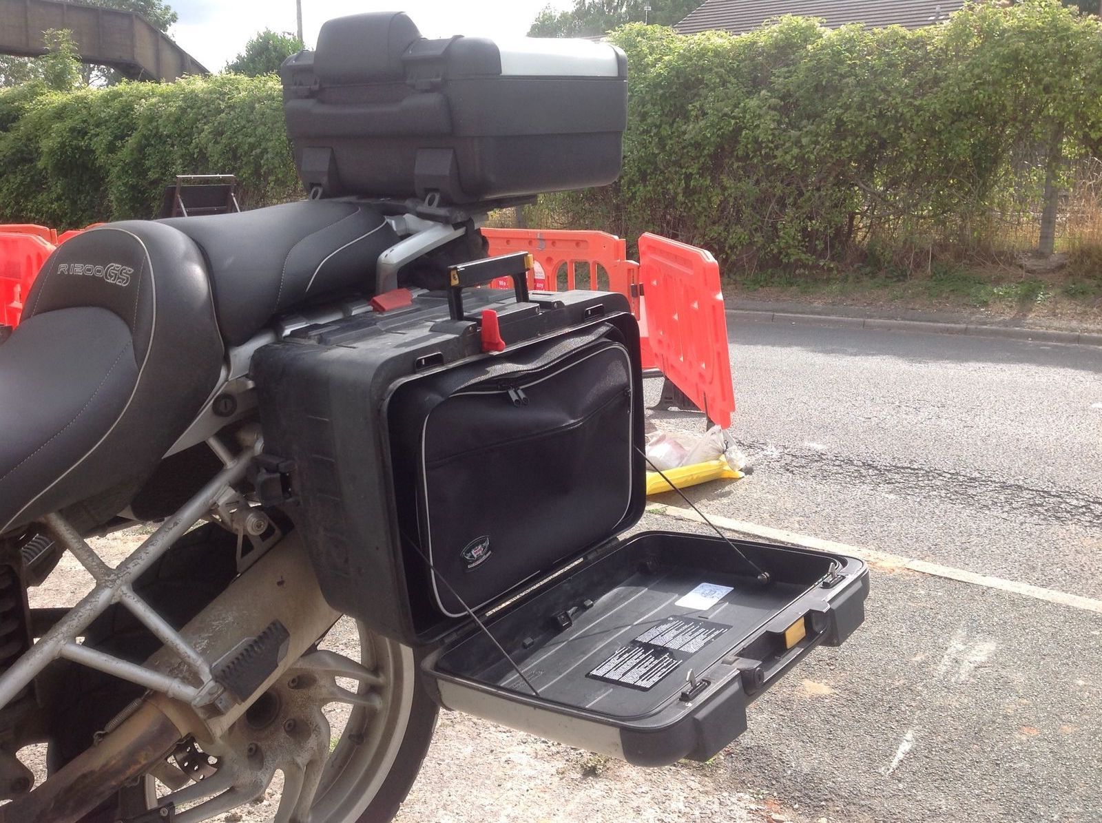 Borse Interne Per Top Box BMW F650 GS Vario - Liner Per Valigie Moto Touring, Nylon 600D Impermeabile, Con Tracolla E Tasche