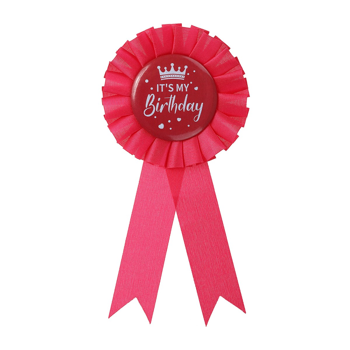 It's My Birthday Ribbon Birthday Pin Tinplate Badge for