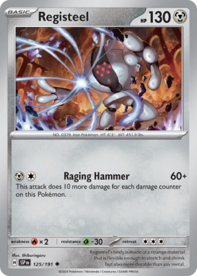 Registeel 125/191 Uncommon | Surging Sparks | Pokemon Card | eBay