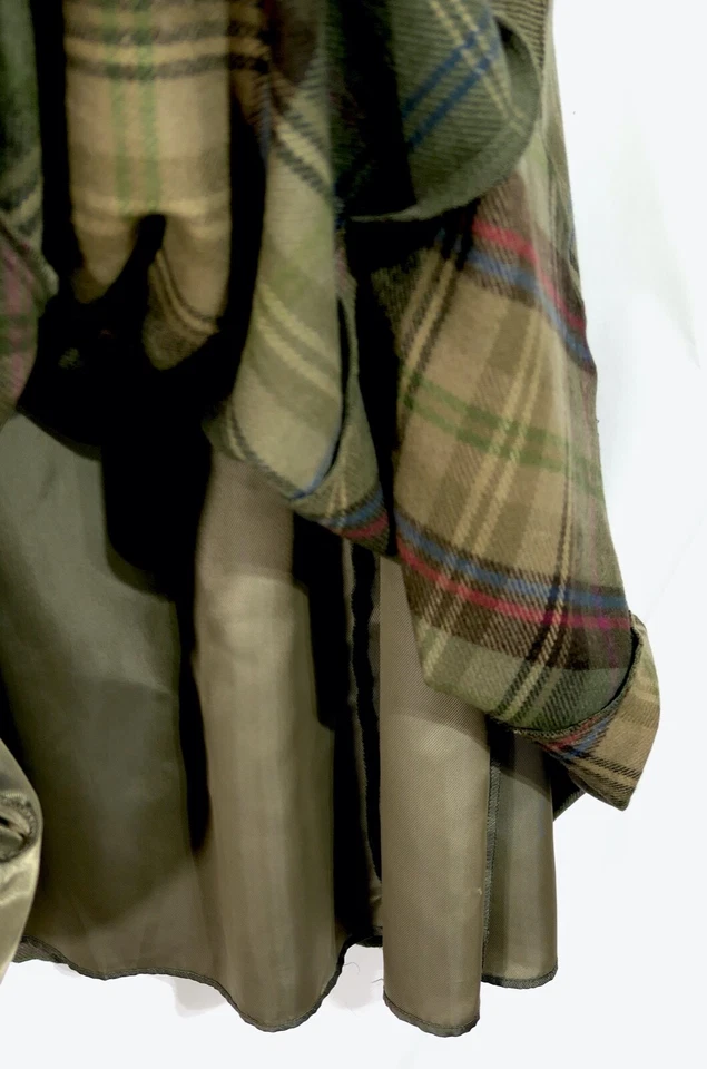 Falda de lana a cuadros escoceses vintage Liz Claiborne clásica línea A L 12 Foto 4 de 4