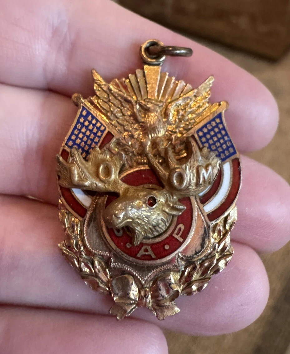 アンティーク LOOM（Loyal Order of Moose）ペンダント アンティーク LOOM（Loyal Order of Moose）ペンダント アンティーク