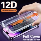 Dust-Free cabin Full Cover Screen Protector For iPhone 16 15 14 13 Auto-Located