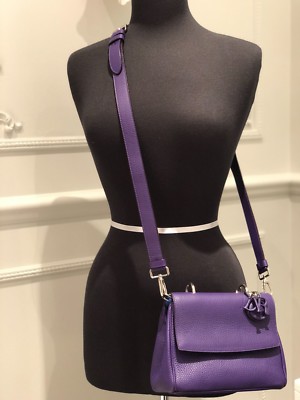 purple dior purse