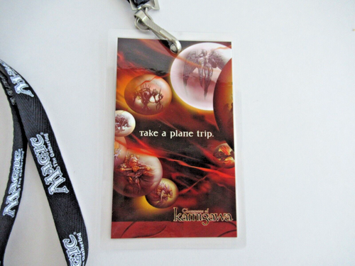 Magic The Gathering 2004 Kamigawa Prerelease Promo Laminated Lanyard Badge Tag - Picture 2 of 3