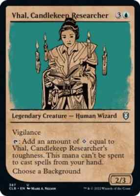 MTG Singles: Vhal, Candlekeep Researcher - CL: Battle for Baldur's Gate (CLB) NM