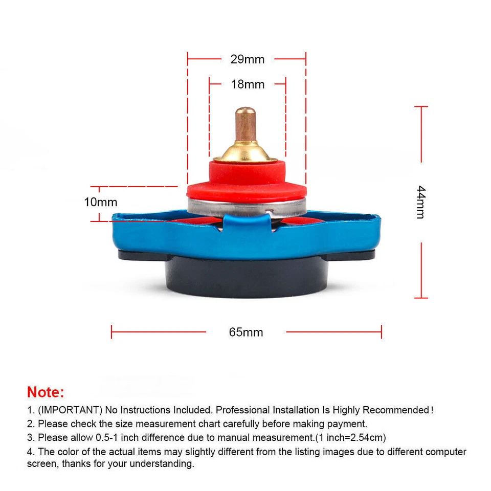 Para 0,9 Bar Cabezal Pequeño Medidor de Temperatura de Agua Carreras Medidor Termostático Tapa Radiador Foto 2 de 4