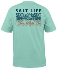 Mens Salt Life The Palms Graphic Short Sleeve T-Shirt - XL & Large - NWT