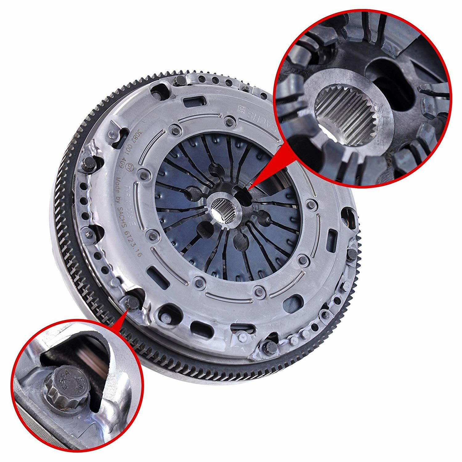 Kit Frizione + Volano Skoda Octavia e Audi A3 1.9 TDI 105 Cv 4 Pezzi Sachs - Miniatura 4