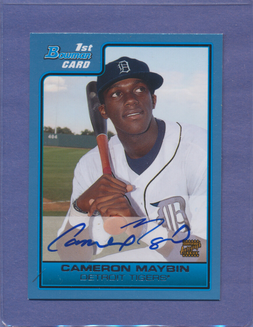 2006 Bowman Blue /500 Cameron Maybin B113 RC Tigers Rookie NM-MT DEAD CENTERED