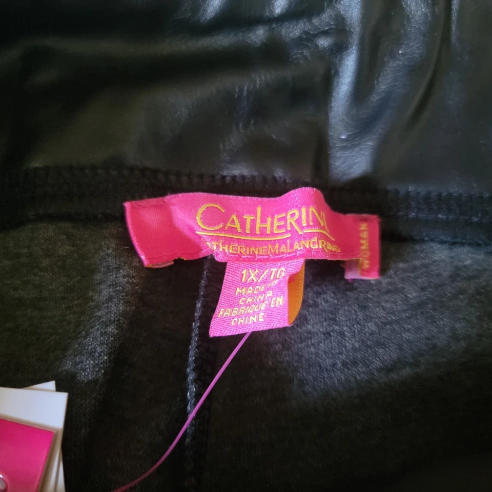 Леггинсы Catherine Malandrino эластичные искусственная кожа на лодыжку 1X увеличенный размер - Изображение 4 из 4