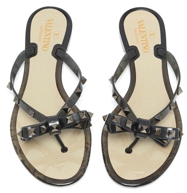 valentino rockstud jelly sandals sale