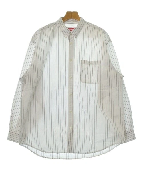 Chemises décontractées suprêmes blanc x rouge beige (motif rayures) XL 2200545771054