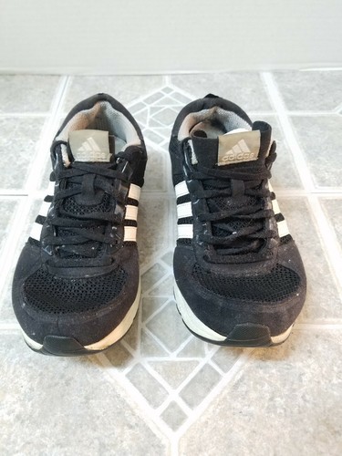 Adidas Women's Running Shoes Size 7 Black/White - Picture 2 of 5