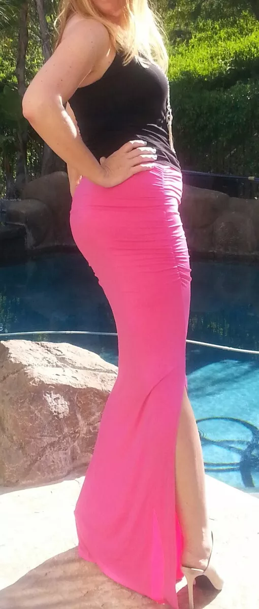 Pink maxi top skirt plus size