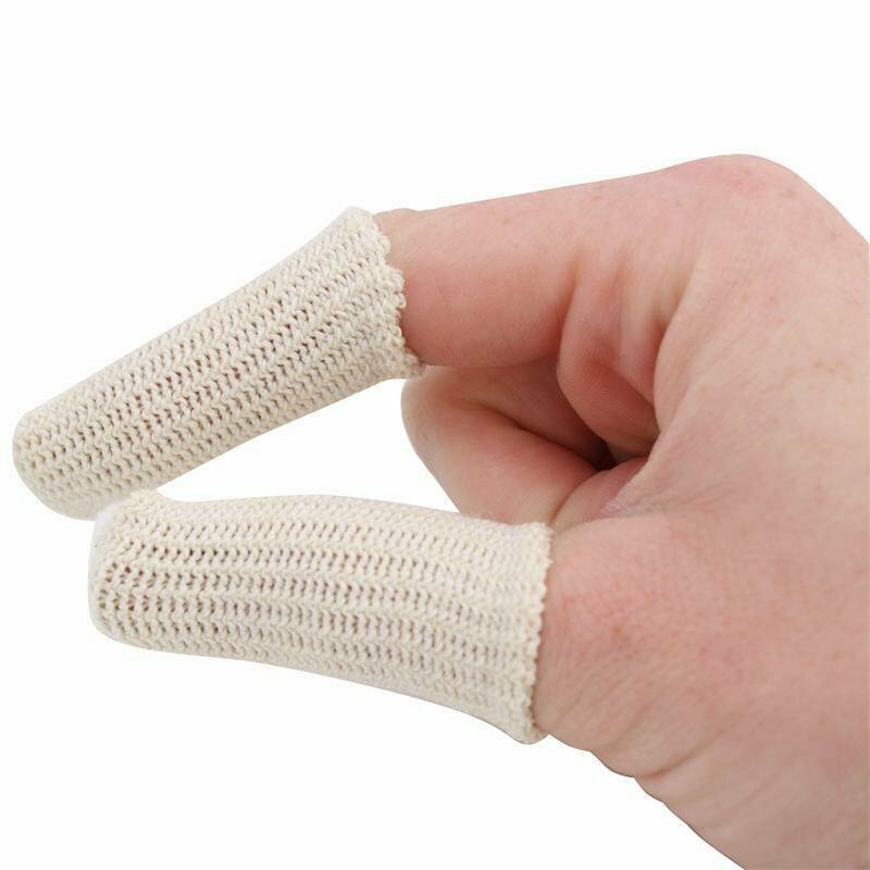 ELASTIC COTTON FINGER GUARDS JEWELRY HANDLING JEWELERS PROTECTION 20 PACK