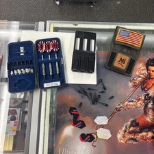 Vintage Dart Set Bobcat Adjustable 14, 15, 16 Grams With Great Lakes Dart Master