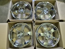 4x SMC Z 18" 7,5x18 5x100 Chrom VW Audi Seat Skoda Toyota Chrysler..  Alsatz 67