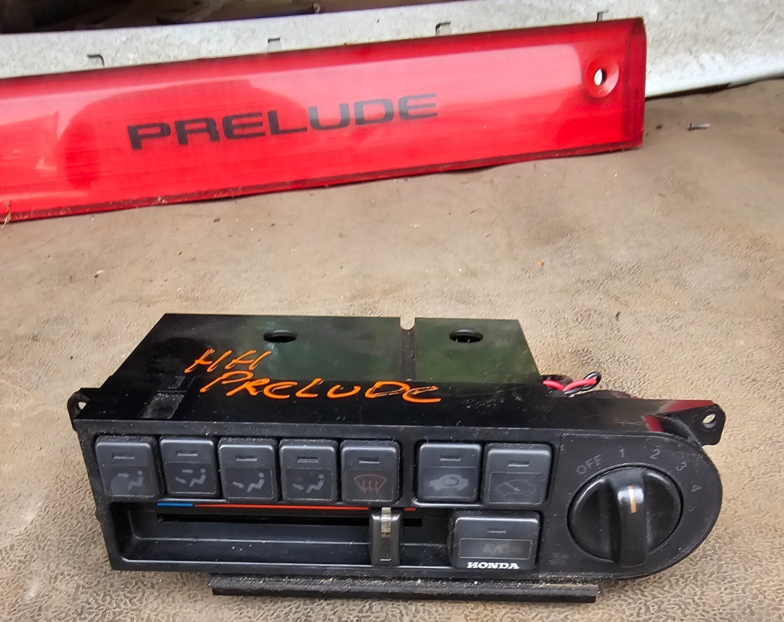 1990-1991 Honda Prelude SI Climate Control Unit OEM AC Heater Temp ...