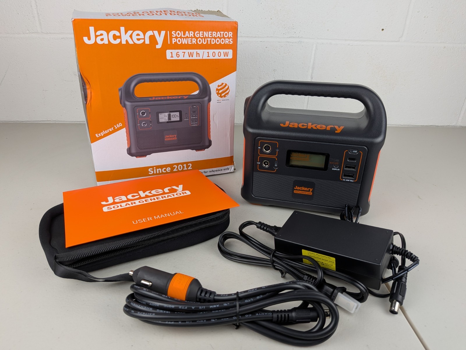 Jackery Explorer 160 167Wh 100W Portable Power Station AC DC USB New Generator