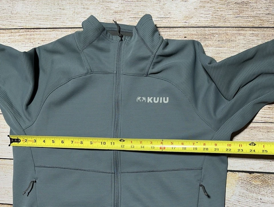 Kuiu Peloton 240 Full Zip LARGE Grayish Blue Fleece - Image 2 of 4