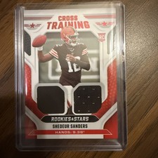 Shedeur Sanders 2025 Panini Rookies & Stars Football Cross Training Patch Browns