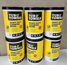 Heavyduty Multisurface Cleaning Wipes 10" X 12" 90 Count Canister Removes Grease