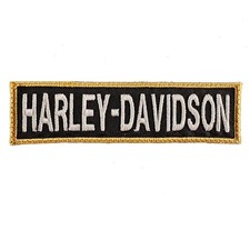 PATCH TOPPA HARLEY DAVIDSON RICAMATA 9x2,5 CM BIKER APPLICABILE IN VARI MODI