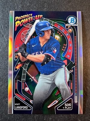 2024 Bowman Chrome Power-Up Wyatt Langford #PP-3 - 50% off 5 or more under $5