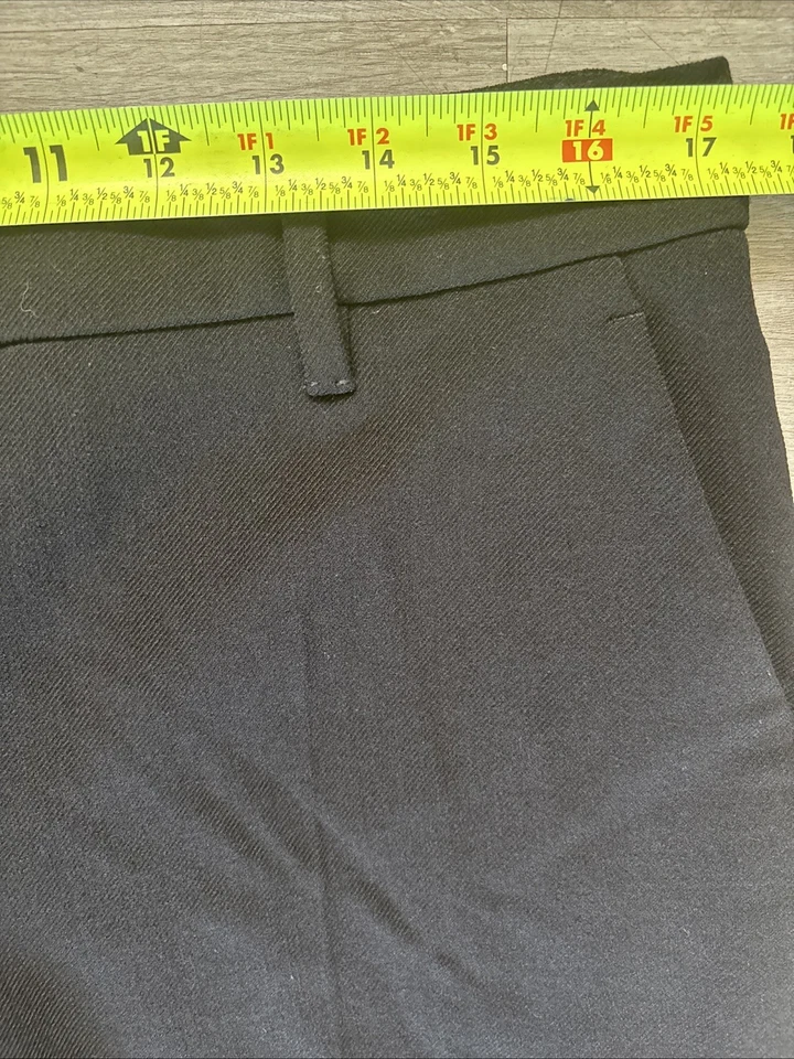 Pantalones de vestir para mujer PRADA Milano negros mezcla de lana pantalones a medida talla 6/8 Est Foto 4 de 4